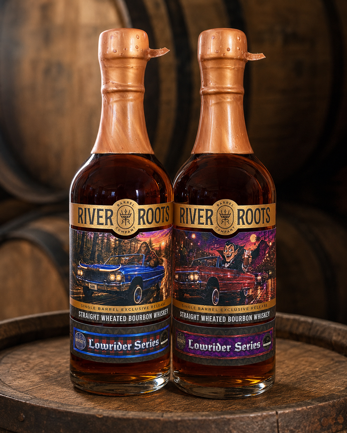 The Whiskey Collective | River Roots Barrel #CJ-W-B36 - 100.06 Proof + Barrel # CJ-W-B44 - 106.30 Proof