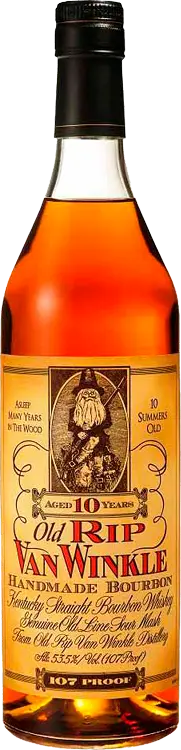 Pappy Old Rip Van Winkle 107 proof Bourbon Whiskey 10 year 750 ml
