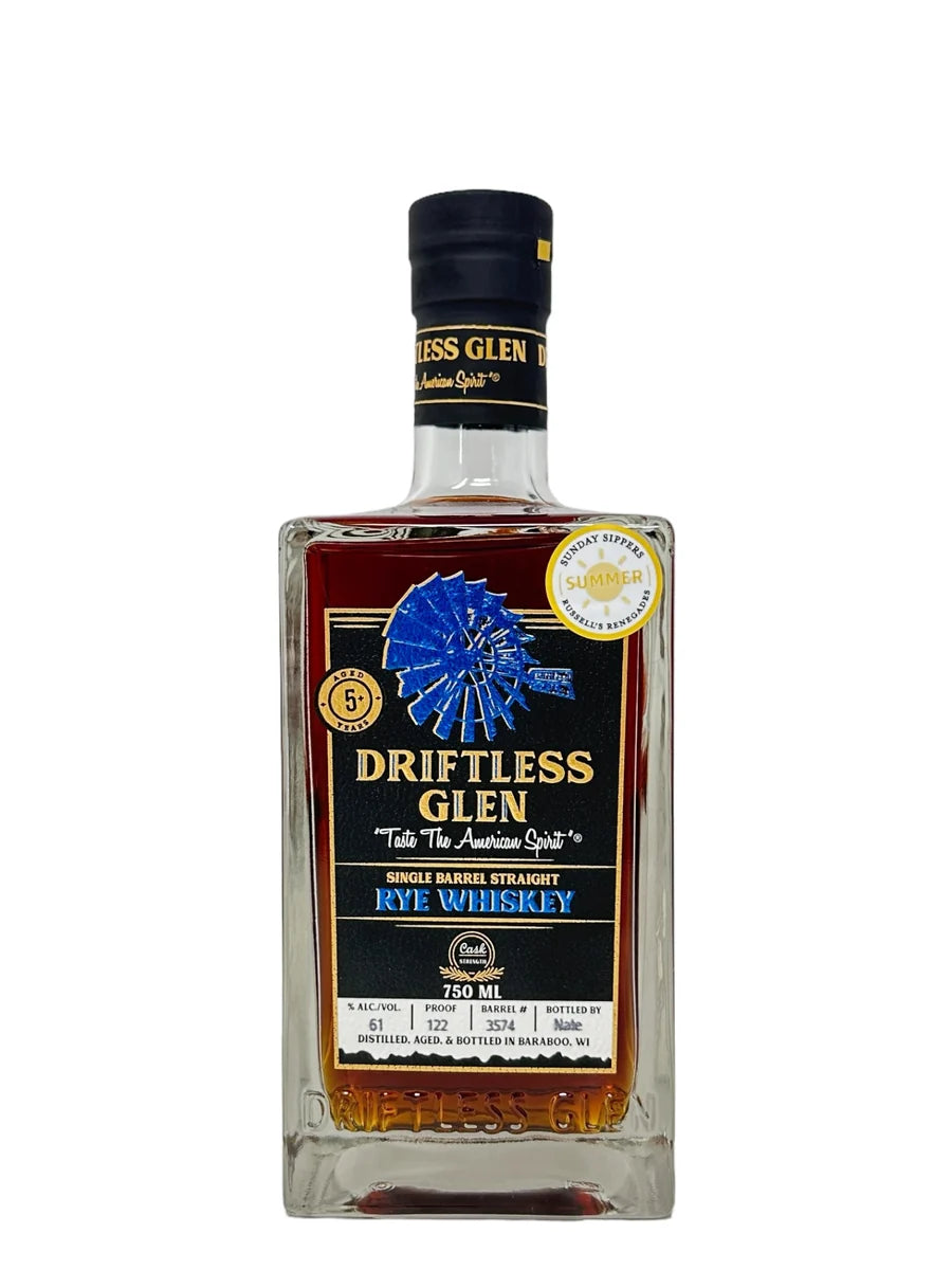 Driftless Glen Distillery Single Barrel Straight Rye Whiskey 750ml