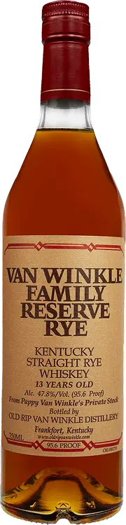 Pappy Van Winkles Family Reserve Rye Bourbon Whiskey 13 year 750 ml