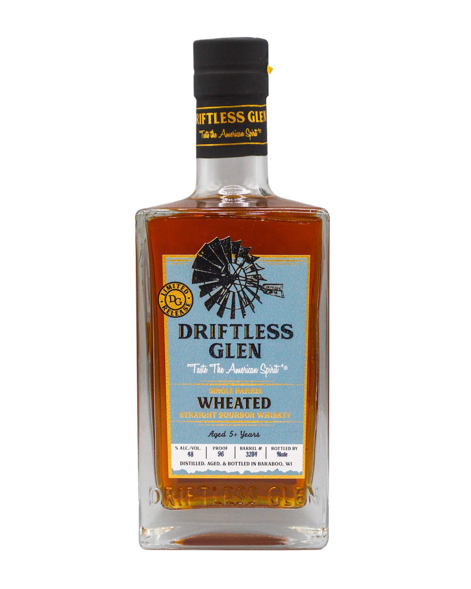 Driftless Glen Distillery Single Barrel Wheated Straight Bourbon Whiskey 750ml
